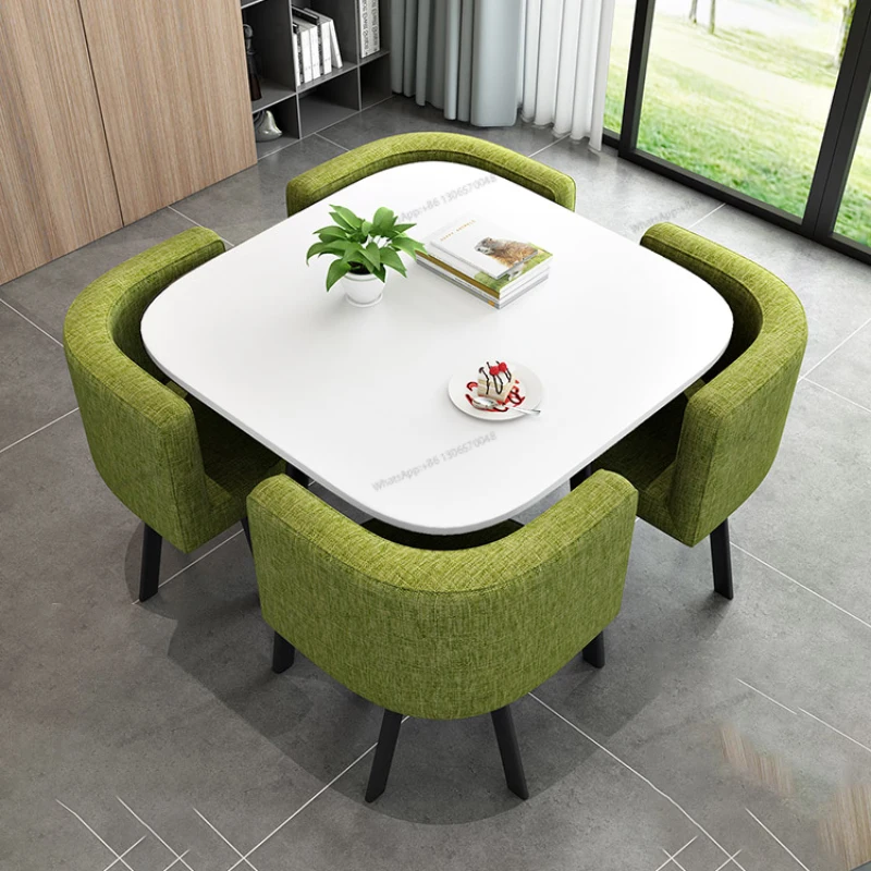 Conference long table, simple office Negotiate reception and reception consultation in the office and rest area. Xiaoyuan has a