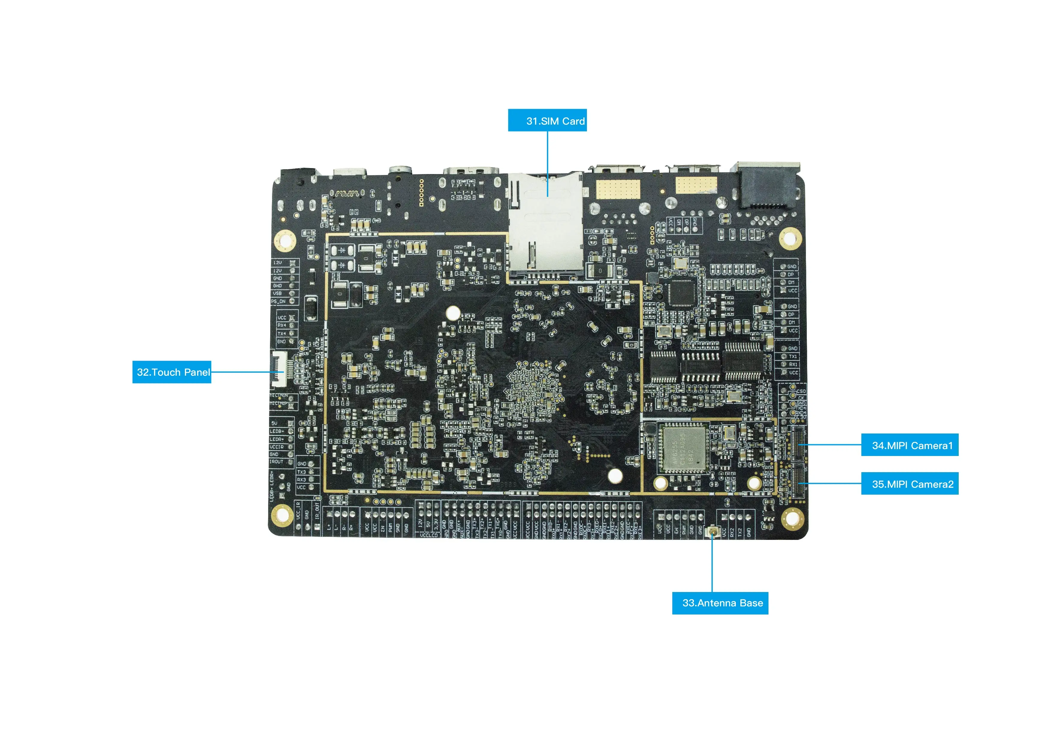 Android Rock Chip RK3328/RK3288/RK3399 промышленная интеграция безвентиляторная Встроенная Материнская плата для цифровых