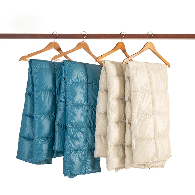 Водонепроницаемое 100% одеяло из белого гусиного пуха, нейлон 20D