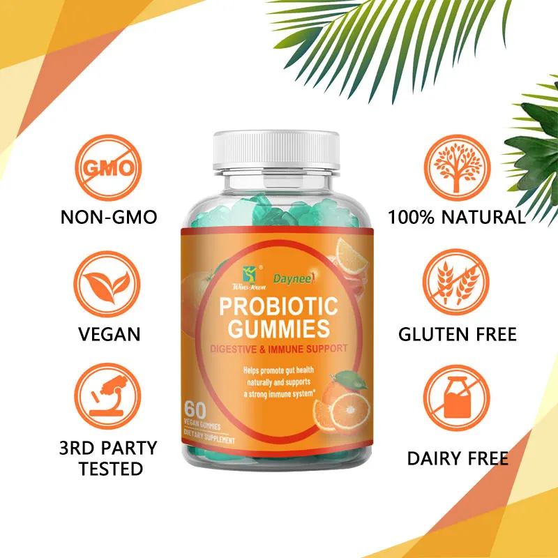Daynee Probiotic gummies Daily Supplement For Pectin Fiber Probiotic Prebiotic Pectin Gummy vaginal health