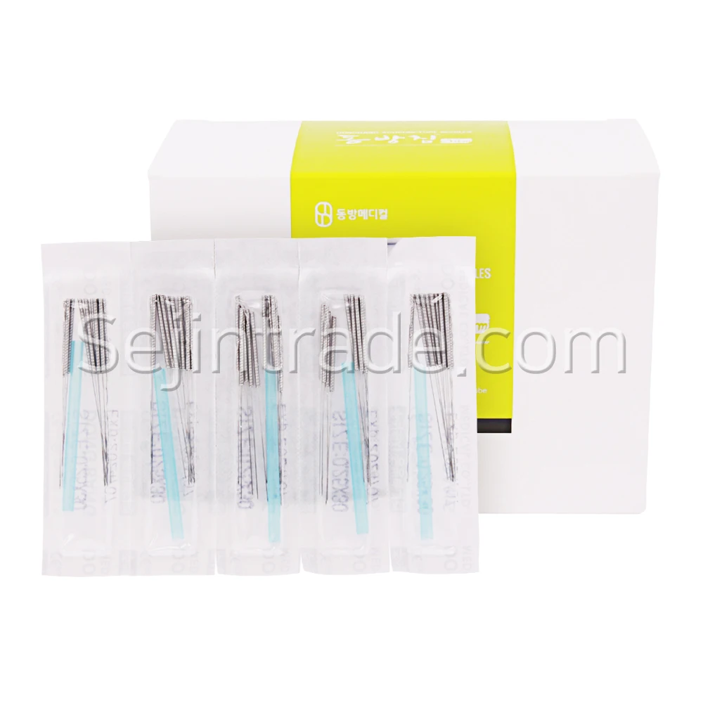 Disposable Sterile ACUPUNCTURE NEEDLE Blister Spring Type, Stainless Steel Acupuncture Dong Bang Needles  DB106A (1,000 PCS/BOX)