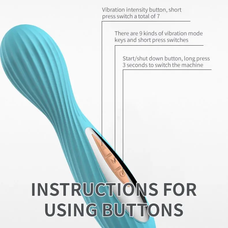 Female G Spot Vibrators Mini Personal Waterproof Wand Vibrator Body Massager Handheld AV Wand Massager Adult Sex for women