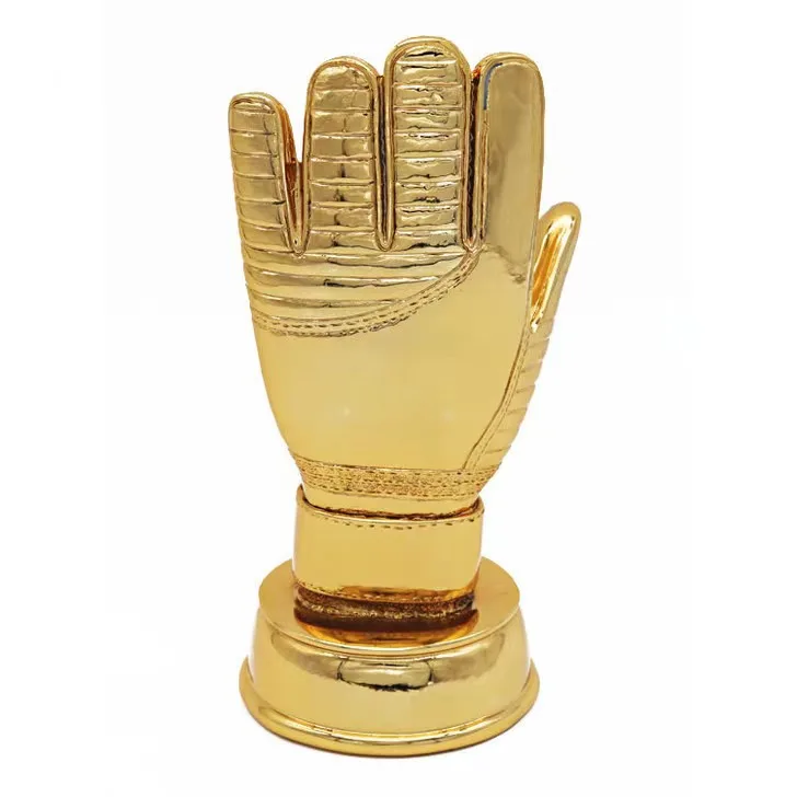 Popular MVP Glove Trophy For Soccer Sport Medals Trophies Cups Award Soccer Football Trophies Sports Cup