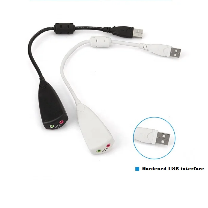 Factory price 5HV2 USB 71 creative Channel Sound card Adapter independiente External 7.1 USB2.0 Sound Card