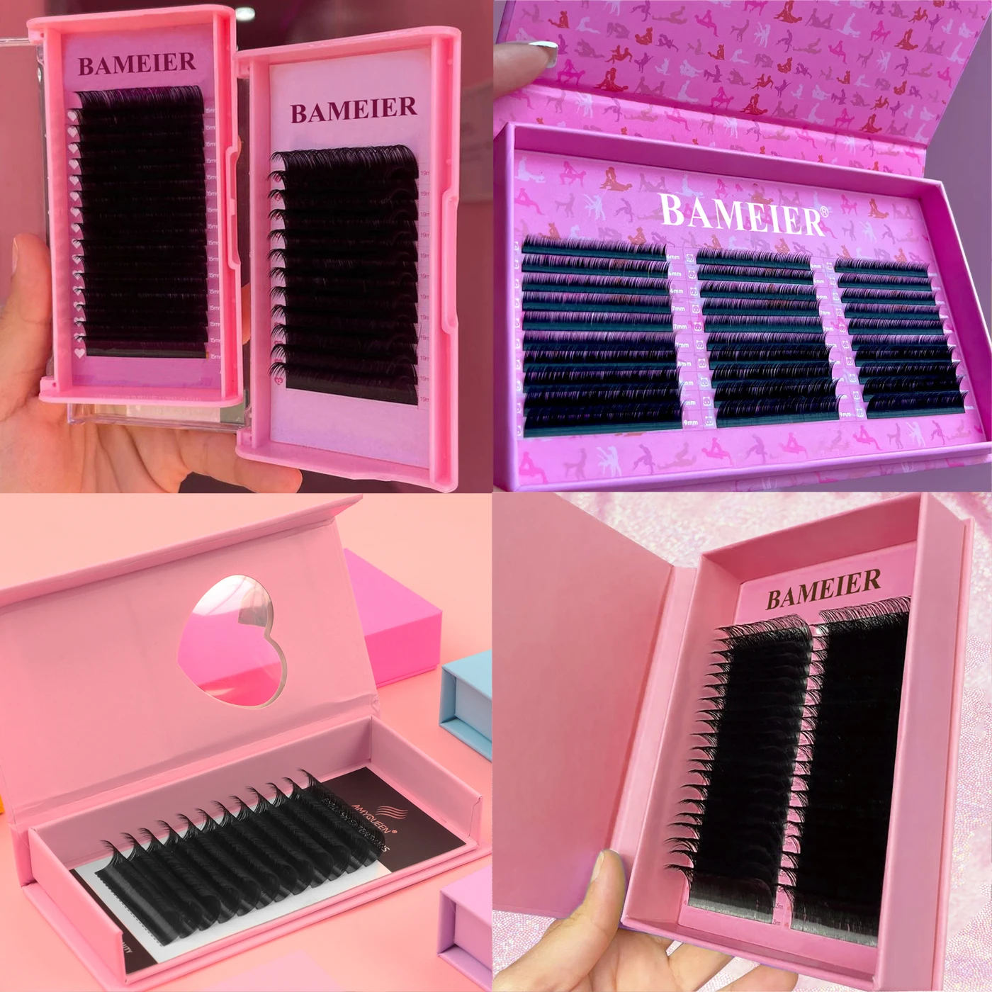 Factory Price Korean PBT Silk Volume Ultra Black Lash Extensions Natural Bulk Easy Fan Eyelash Extension