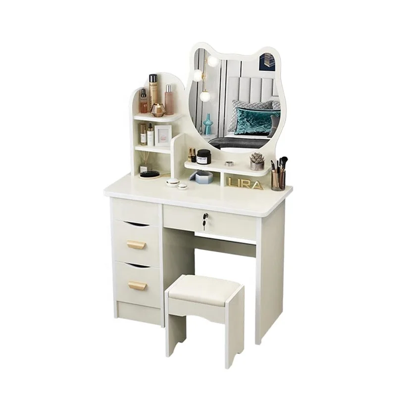 Bedroom furniture Makeup mirrored dresser for LED Lights Dressing table