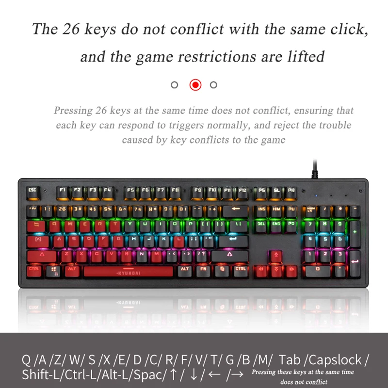  Горячая продажа rgb механическая клавиатура Проводная игровая OEM Заводская USB