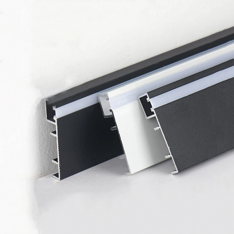 New designed aluminum Led light kickers protect the floor wall profile