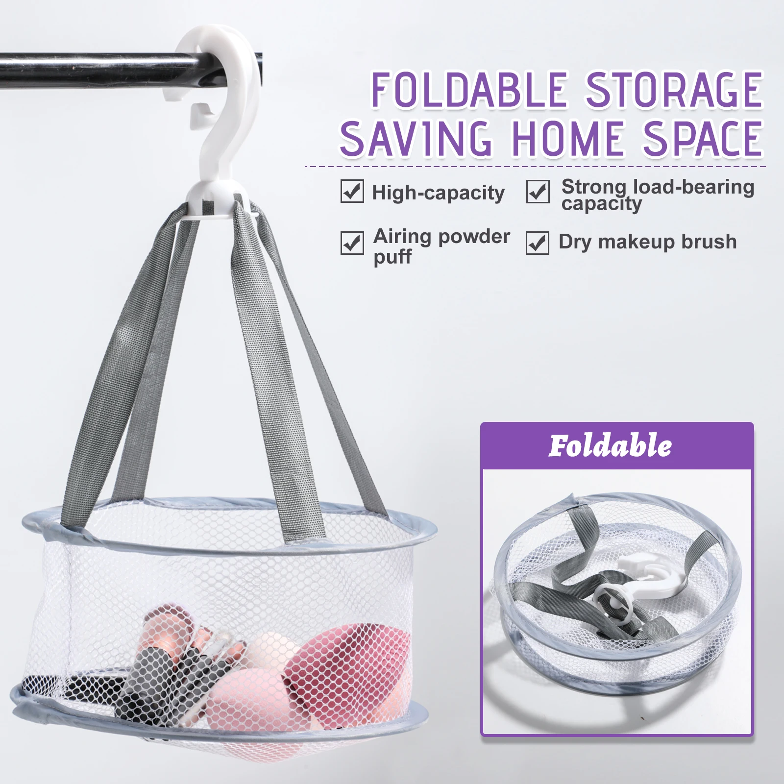 Wholesale Makeup Brush Cleaning Drying Tools Foldable Silicone Makeup Brush Cleaning Pad Makeup Brushes Hanging Drying Net