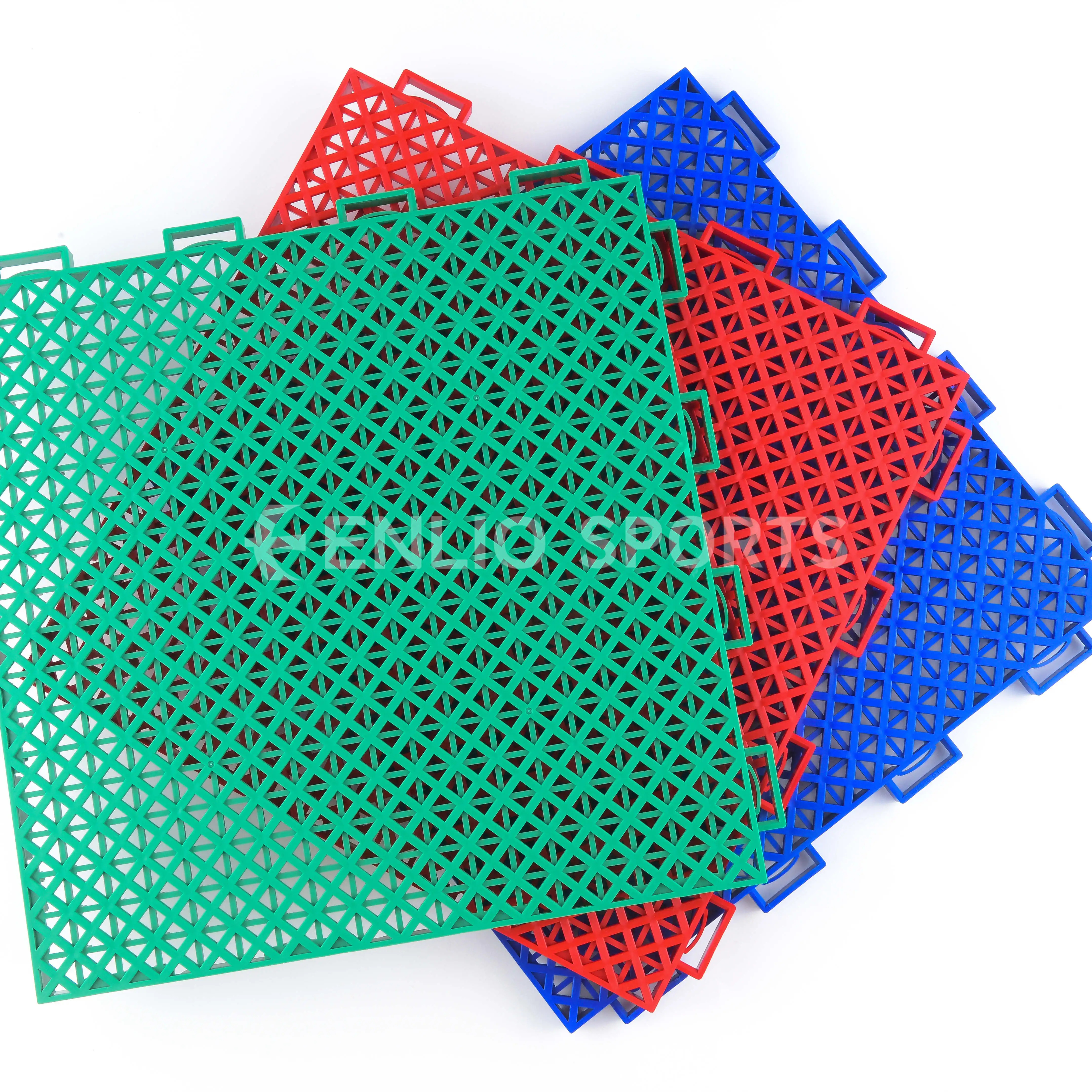 Enlio Pickelball Suspended Floor Mat With Indoor Outdoor Pickle Ball Court And Basketball/Badminton Sport Court Flooring Carpet