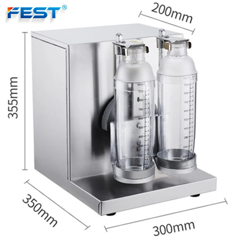 FEST factory wholesale double cups mquina milk shake bubble tea shakee shaker bottle machine