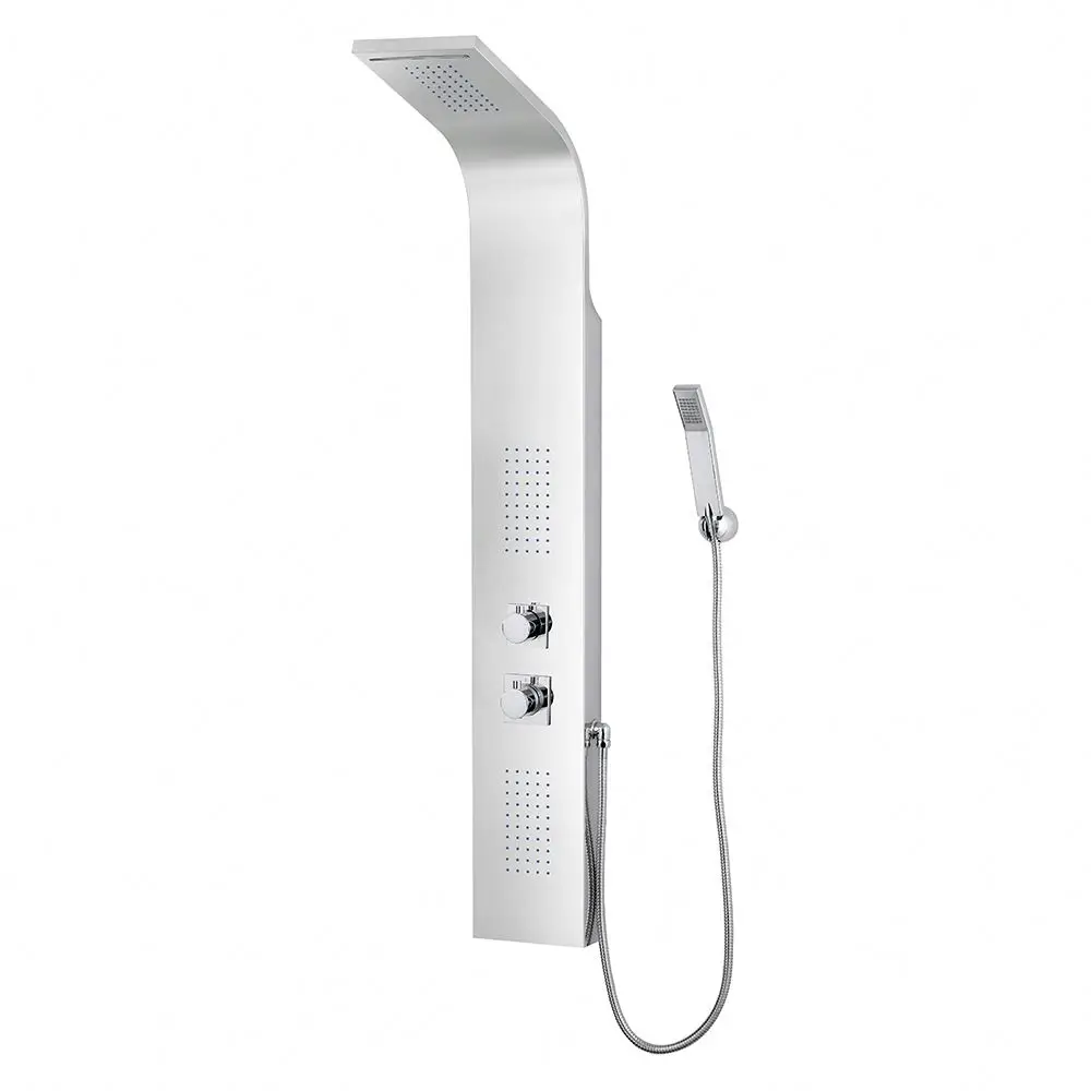 Simple Design 1400X200mm Accessory Stainless Steel Shower Panel Tower with tub spout