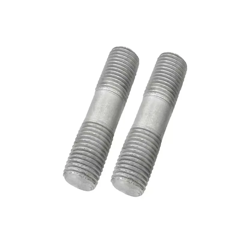 Flat Double End Threaded Bolt Carbon Steel Hot-dip Galvanized Full Thread Rod Bar For mechanical equipment Construction