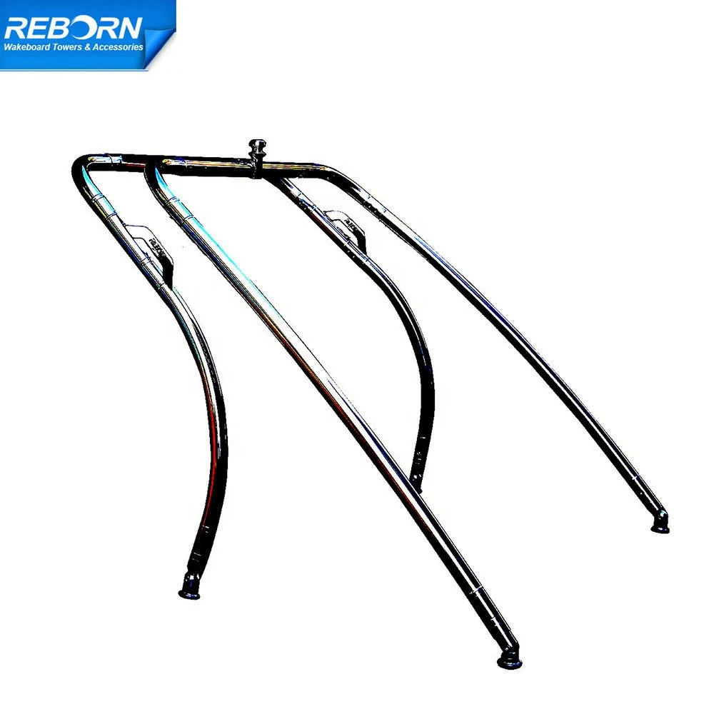 Reborn Aluminium Boat Thrust Wakeboard Tower Glossy Black