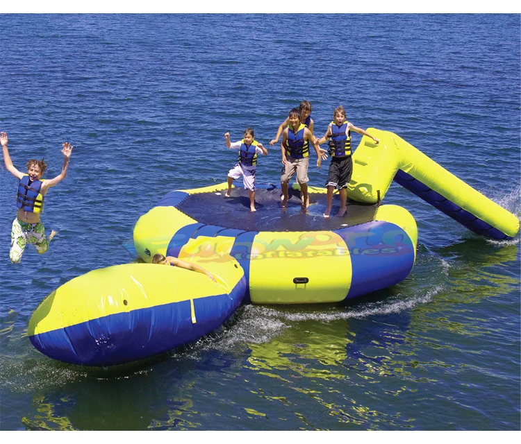 Commercial grade juegos inflables de agua inflatable water slide trampoline for sale wholesale