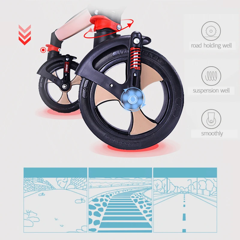 stroller bassinet reversible pram strollers applicable all terrains baby carriage city select