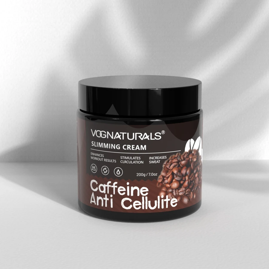 Private Label Coffee Caffeine Body Slimming Cream Fat Burning Weight Loss Workout Enhancer Anti Cellulite Cream