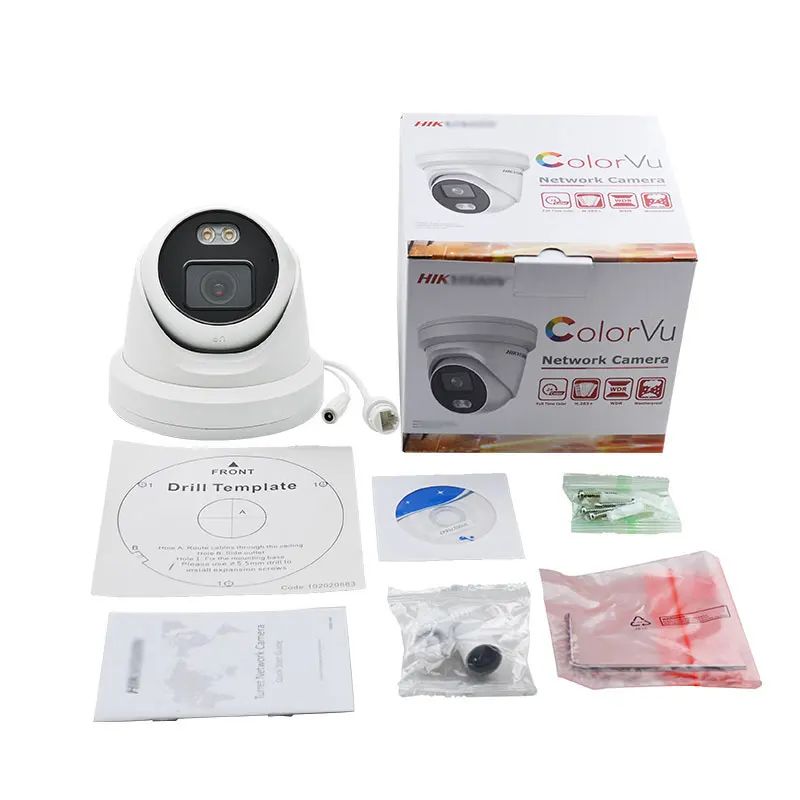 Oem Hikvision 4k 4mp Cctv Camera Poe Colorvu H.265+ MicSD Card Fixed Bullet Ip Network Camera With splendid LowLight Performance