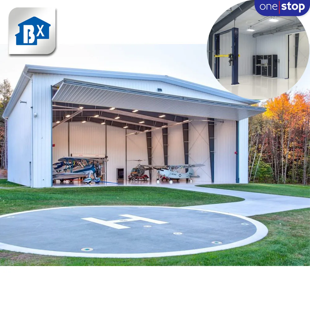 Hanger Warehouse For Airplane Project , Steel Structure Hangar Warehouse , Airplane Hanger Prefabricated Steel Structure