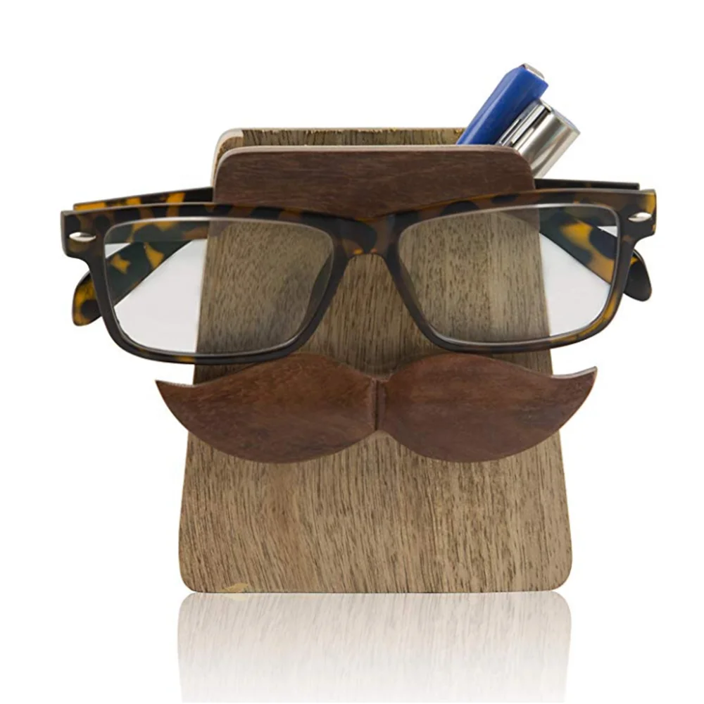 Unique Design Handmade Desk Storage Fun Gifts Wooden Pen Stand wooden glasses holder