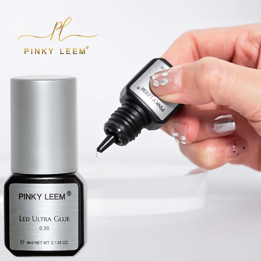 Pinky Leem wholesale hot selling competitive professional uv lash glue supplies transparent 0.3 sec uv Adhesive