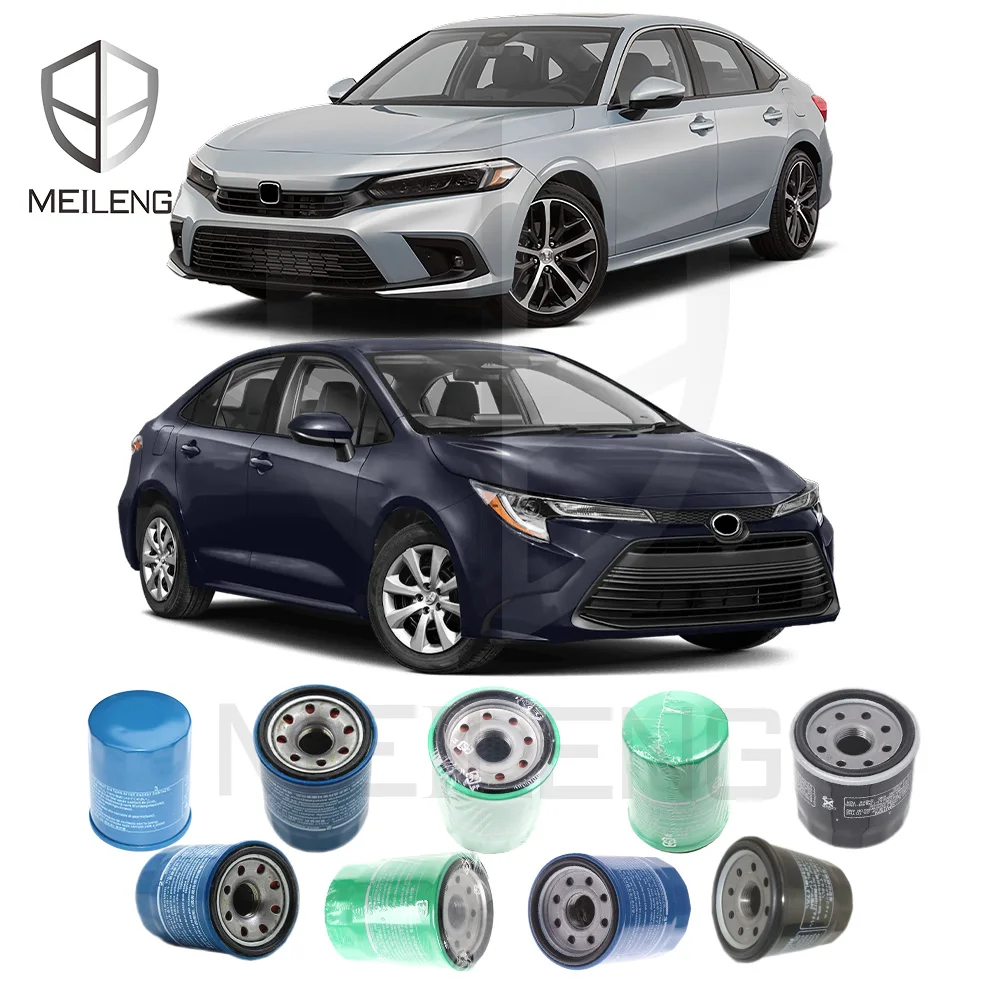 MEILENG Cost-Effective Auto Engine systems Car Filtros de aceite For All Honda Hyundai Nissan Toyota Engine parts Oil filter