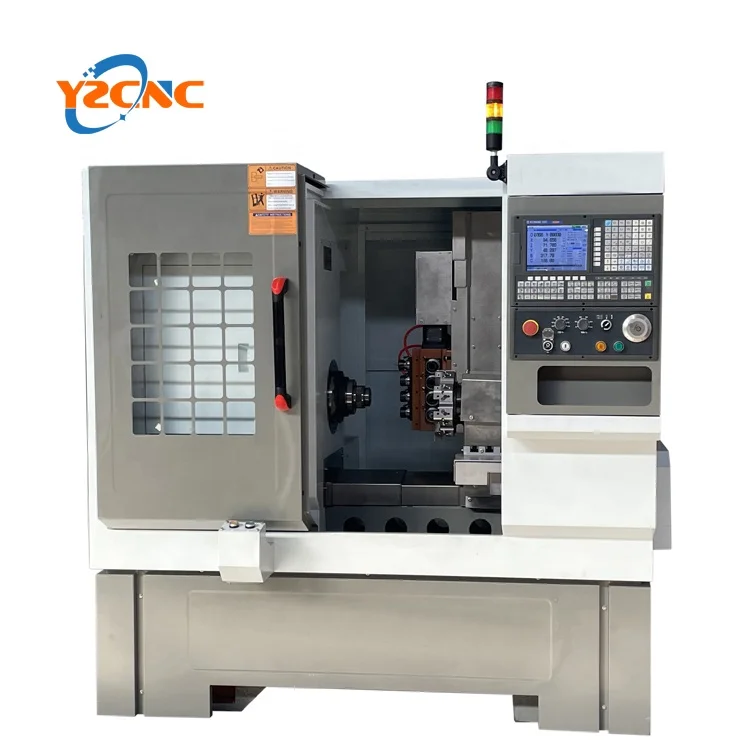 High precision slant bed driven turret turning milling center cnc machine lathe TCK40M