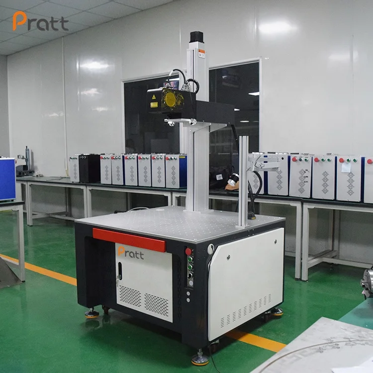 Pratt Fiber Laser Marking Machine Metal Stainless Steel Manufacturing Industry Silver Raycus 30 Watt Fiber Laser Marking Machine
