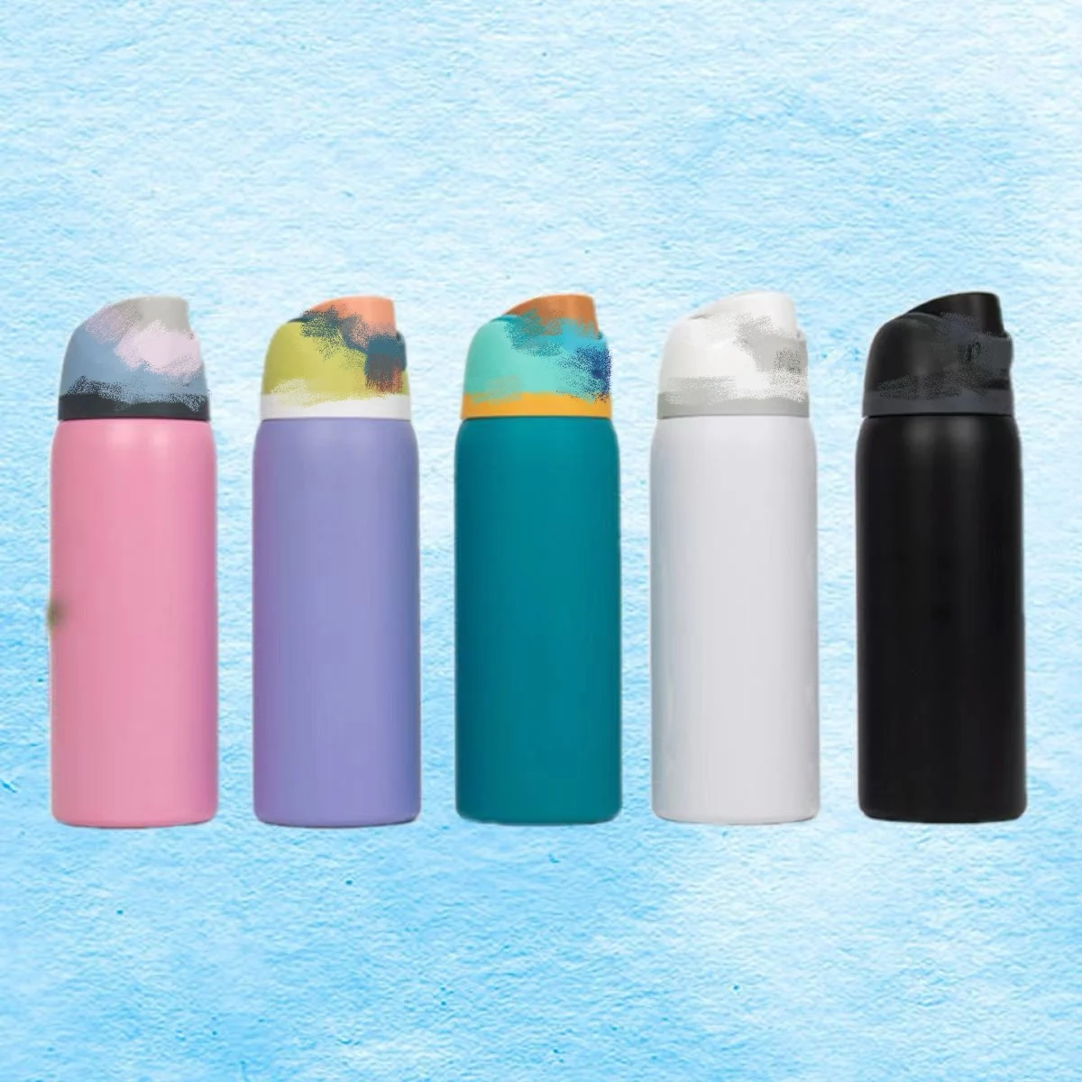 2024 Тепловая оптовая продажа с индивидуальным логотипом BPA бесплатная Спортивная туристическая Изолированная бутылка из нержавеющей стали двойной питьевой бутылкой соломой