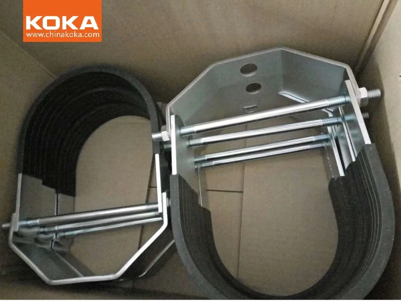 Factory Supply Galvanized Steel Conduit Pipe Clamp Electrical Zinc Heavy Duty Clevis Hanger