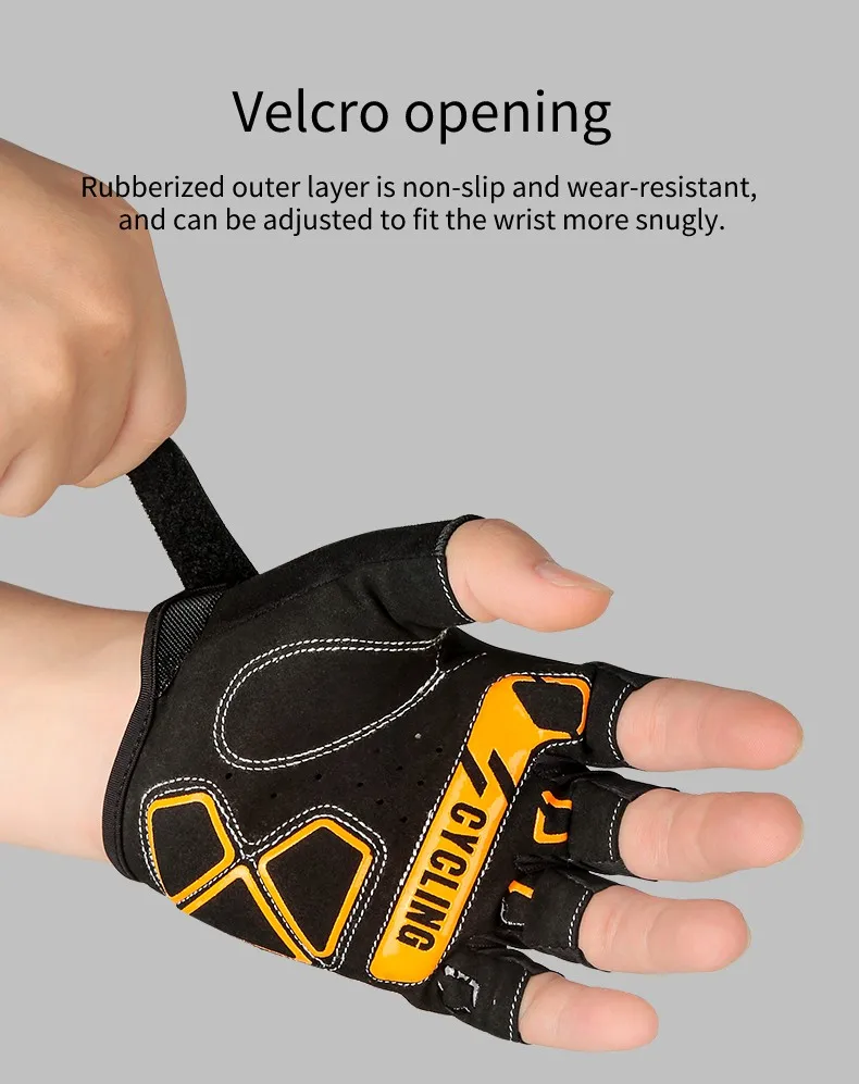 ASRQGOAL Cycling Half Finger Mesh Gloves Sports Glove Breathable Climb Glove Racing Cycling Outdoor Low Price Kids and Adult