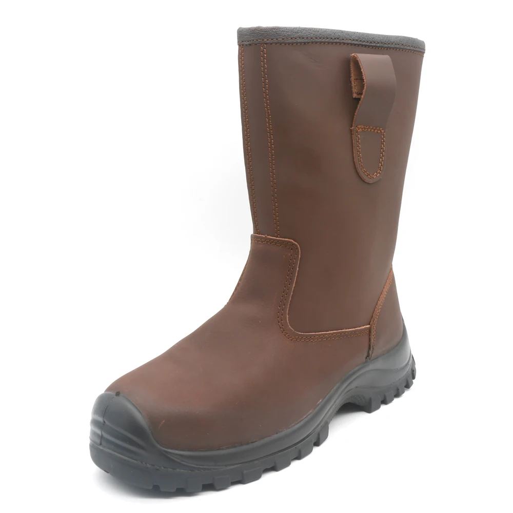 CE Verified Composite Toe Wood Land  Mens Leather Safety Work Boot