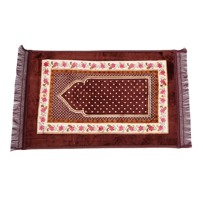 Hot Sale Foldable Church Rug Custom Print Machine Made Islamic Mini Prayer Mat