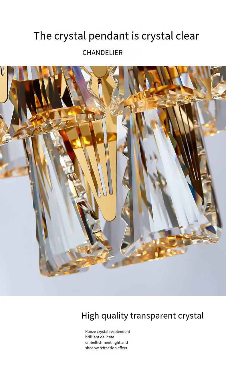 New Products  Wedding Decoration Hotel Hanging Indoor Lighting Crystal Modern Luxury Ceiling Pendant Lights Chandelier