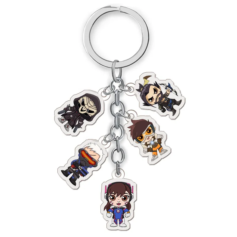 Free Sample Clear Acrylic Keychain Custom BTS Acrylic Keychain Custom Image Keychain Acrylic Charm Free Design