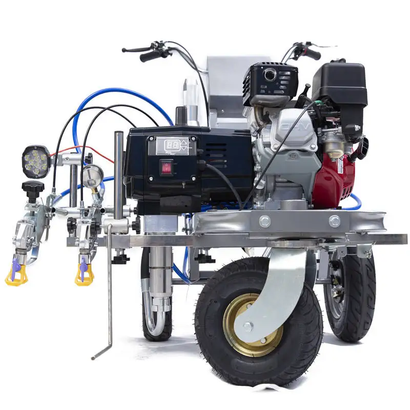 Hand-Push LS 6070 Cold Paint Road Line Marking Machine New Easy Maintenance with Reliable Engine and Pump Components