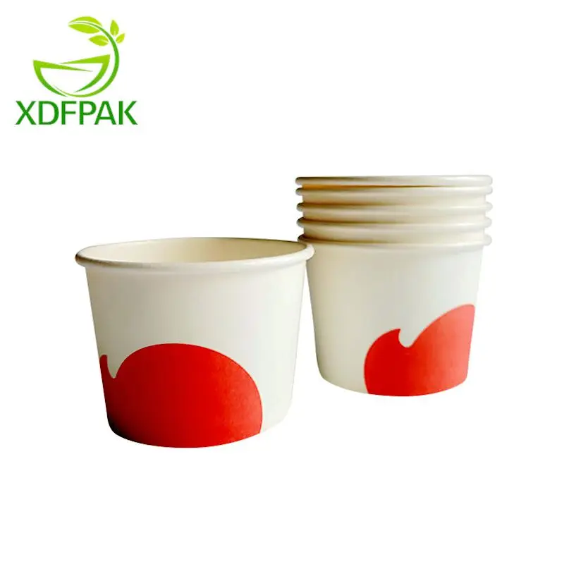 3oz 5oz 8oz decorative design paper ice cream cup Disposable paper cup leak proof ice cream ice cream yogurt paper bowl