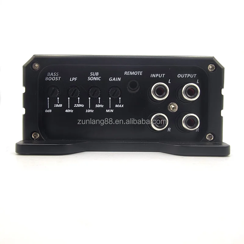 OEM Factory Monoblock Car Subwoofer Speaker Amplifier 1500W RMS Class D Korean Sound Mono Amplifier made of Aluminium