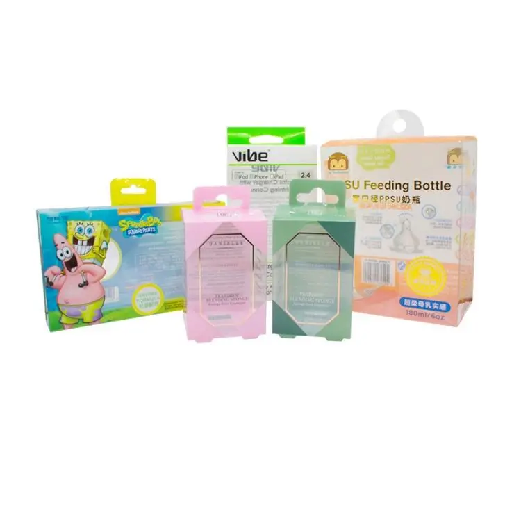 Fashion transparent PVC gift candy and pastry environmentally friendly non-polluting packaging box