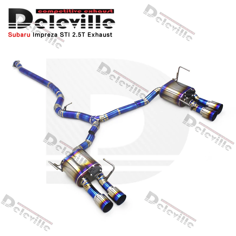 Производственная титановая выхлопная система для Subaru Impreza STI 2 5 T 2008-2021 турбо catback