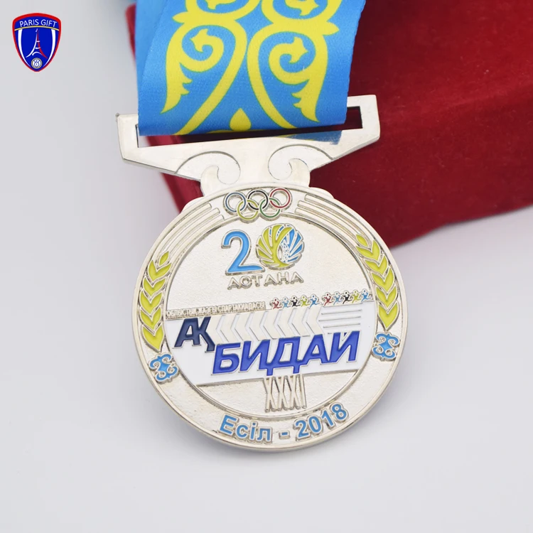 Kazakhstan zinc alloy custom your own design National soccer medals for sport metal medallion