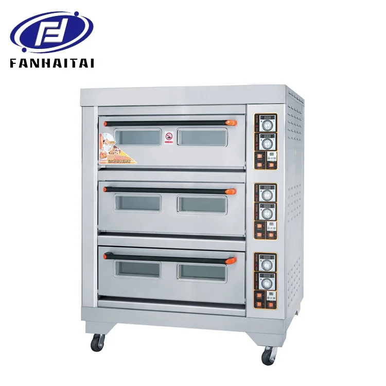 FHT-China Factory wholesale prices commercial bakery equipment three deck 3 trays electric bakery baking oven
