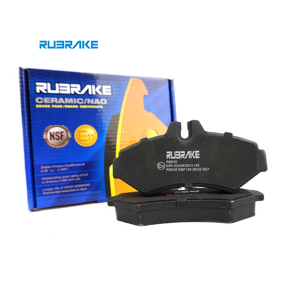 Автомобильная керамическая тормозная колодка RUBRAKE RB630 hi-q для SPRINTER 2-t Box (901