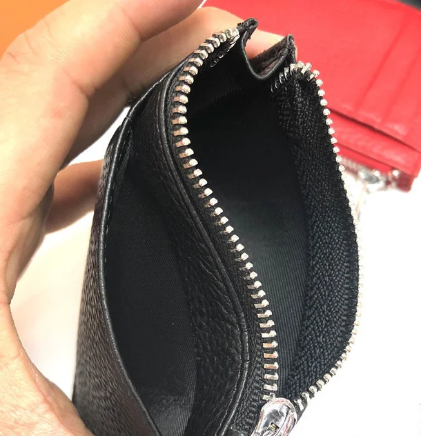 classic design top grain leather business card holder wallet