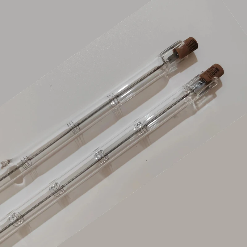 220V  1000W Clear Halogen infrared heat lamp with R7s ceramic