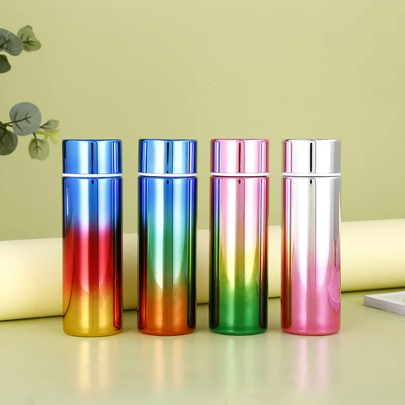 Gradient Color Led Temperature Display High Quality Simple Stainless Steel Insulated Vacuum Thermos Cup For Outdoor Activities