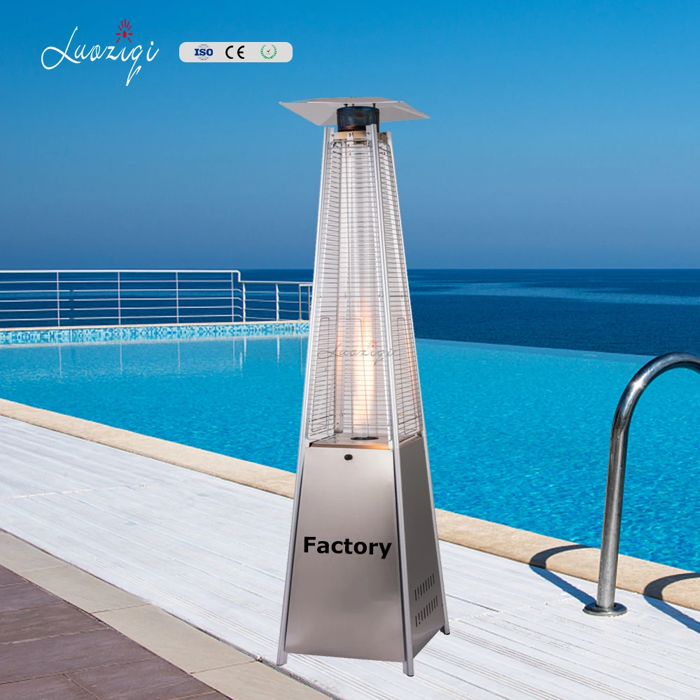 camping party swimming poor large power 360 heating radiation pyramid glass tube outdoor gas heater with CE