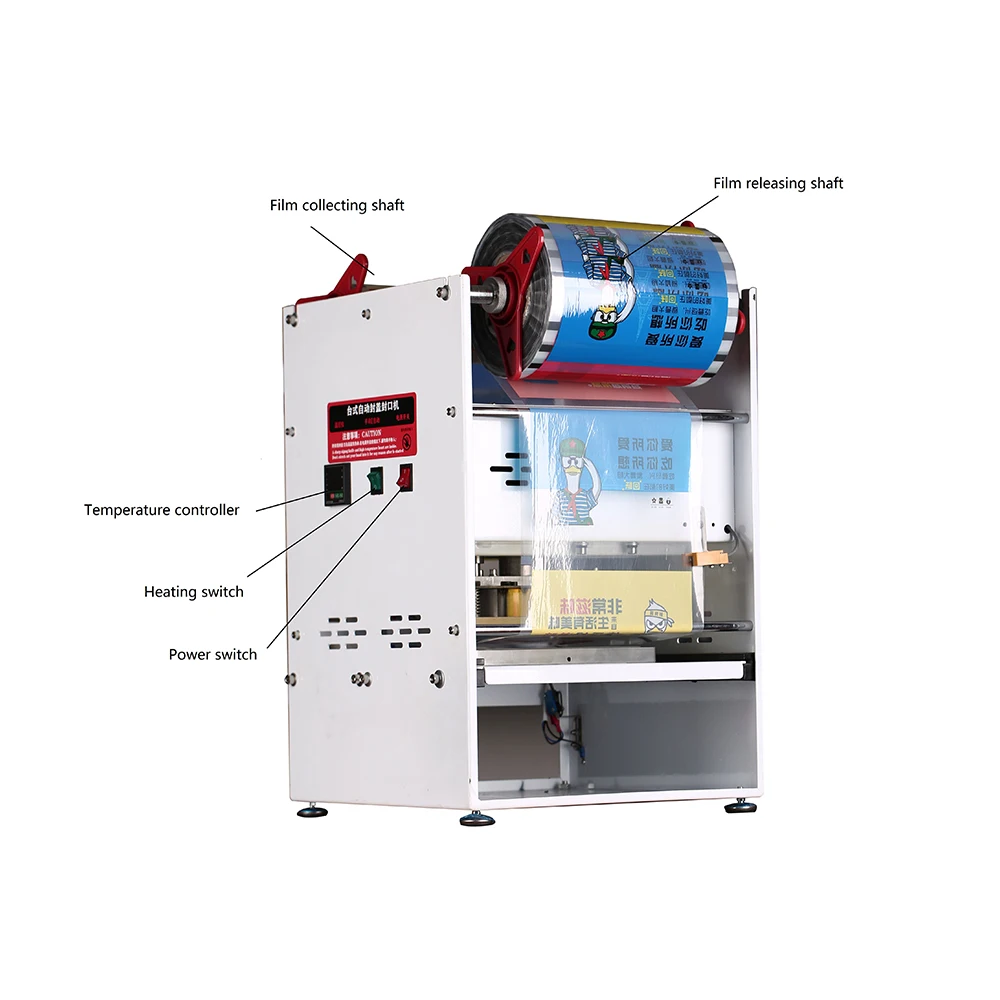 Compartment Benchtop Blister Packaging Manual Food Tray Sealer Sealing Machine