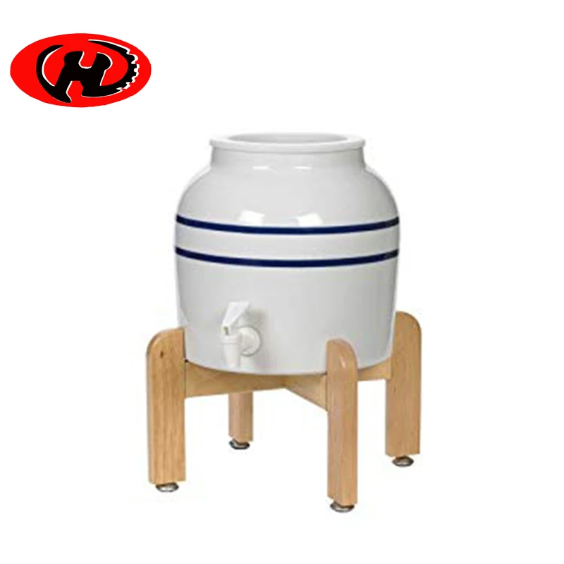 wood counter stand for ceramic water dispenser