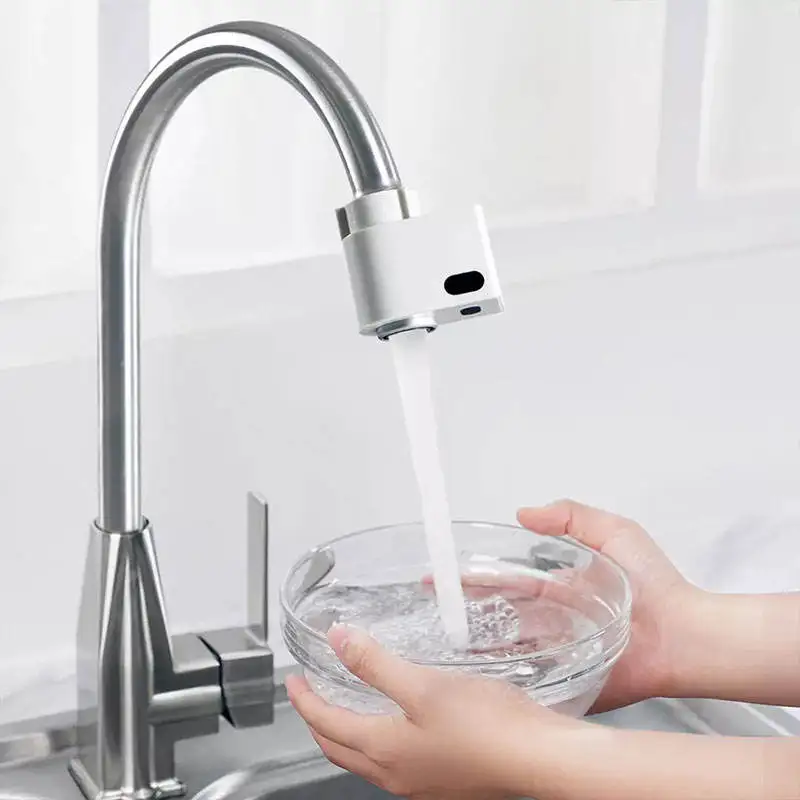 Xiaoda Smart Sensor Faucet Automatic Water Saver Tap Infrared Dual Sensors Automatic Kitchen Inductive IPX6 Waterproof Faucet